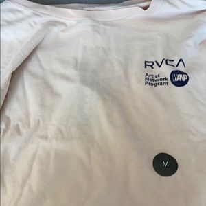 pink rvca long sleeve shirt